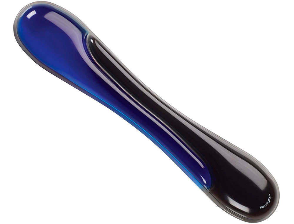 KENSINGTON - Reposamuñecas duo gel teclado color negro/azul 240x182x25 mm (Ref. 62397)