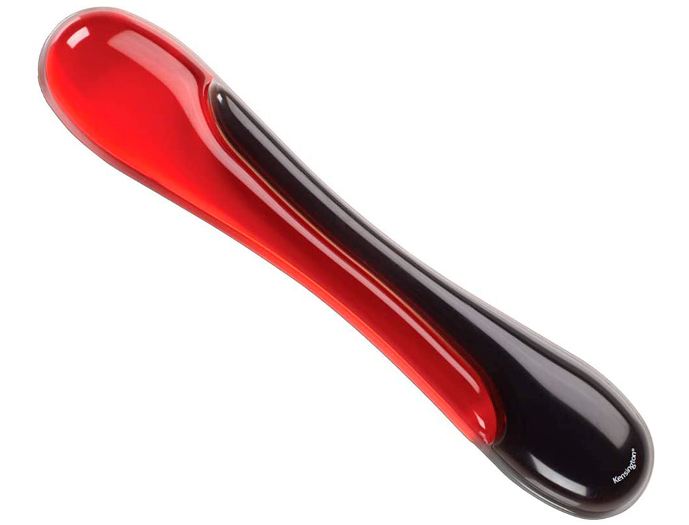 KENSINGTON - Reposamuñecas duo gel teclado color negro/rojo 240x182x25 mm (Ref. 62398)