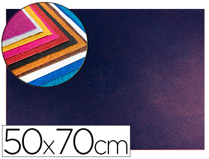LIDERPAPEL - Goma eva con purpurina 50x70cm 60g/m2 espesor 2 mm bicolor azul rojo (Ref. GC12)