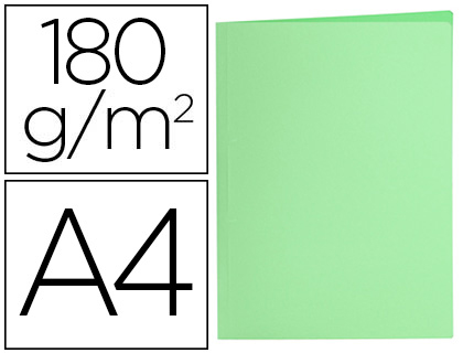 LIDERPAPEL - Subcarpeta A4 verde pastel 180g/m2 (Ref. SC33)