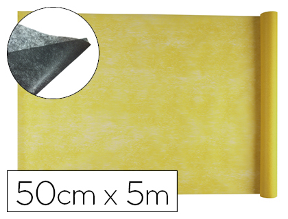 LIDERPAPEL - TEJIDO SIN TEJER TERILENO 25 G/M2 ROLLO DE 5 MT AMARILLO (Ref.TS01)