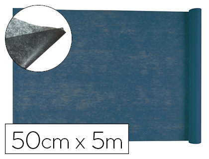 LIDERPAPEL - TEJIDO SIN TEJER TERILENO 25 G/M2 ROLLO DE 5 MT AZUL MARINO (Ref.TS02)