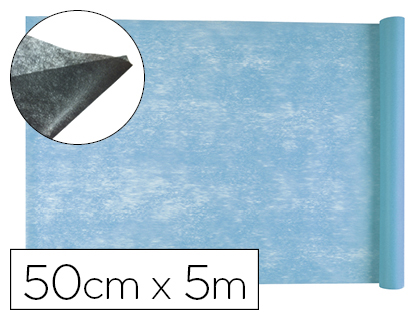 LIDERPAPEL - TEJIDO SIN TEJER TERILENO 25 G/M2 ROLLO DE 5 MT CELESTE (Ref.TS04)