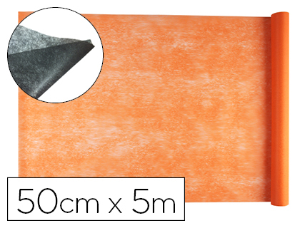 LIDERPAPEL - TEJIDO SIN TEJER TERILENO 25 G/M2 ROLLO DE 5 MT NARANJA (Ref.TS06)