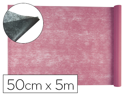 LIDERPAPEL - TEJIDO SIN TEJER TERILENO 25 G/M2 ROLLO DE 5 MT ROSA (Ref.TS09)