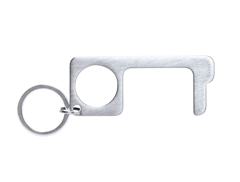 Llavero higienico anticontacto bigox acero inoxidable 3,20x7,60 cm (Ref. 6644)