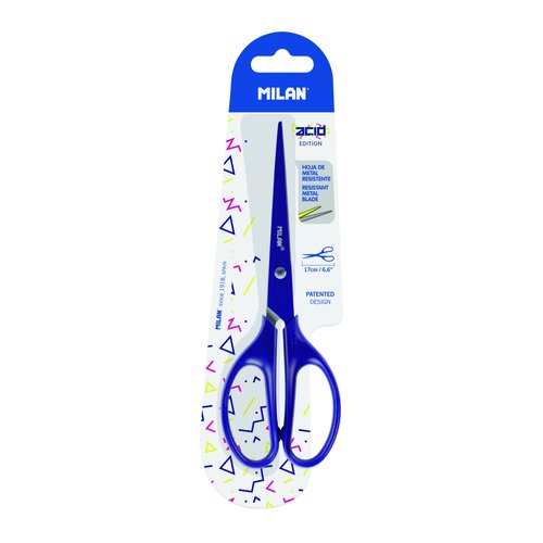 MILAN - TIJERAS ACID EDITION 17CM BLISTER AZUL (Ref.BWM10425B)