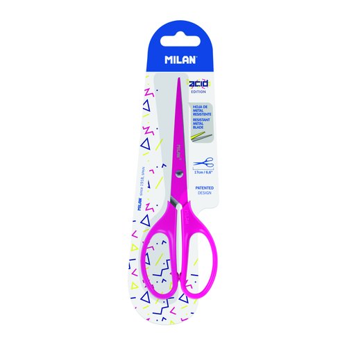 MILAN - TIJERAS ACID EDITION 17CM BLISTER ROSA (Ref.BWM10425P)