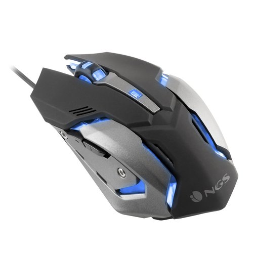 NGS - Raton gaming gmx-100 optico 1000/1200/1800/2400 dpi 6 botones led 7 colores 2,4 ghz (Ref. GMX-100)