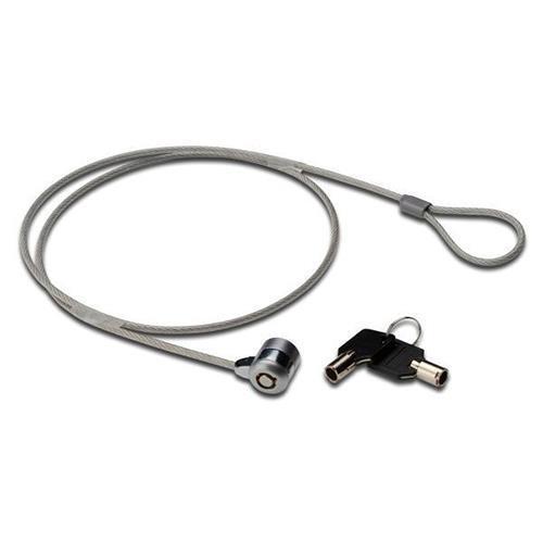 NILOX - CABLE DE SEGURIDAD PARA PORTÁTIL CON LLAVE. COLOR NEGRO-GRIS (Ref.MGLP40501M)