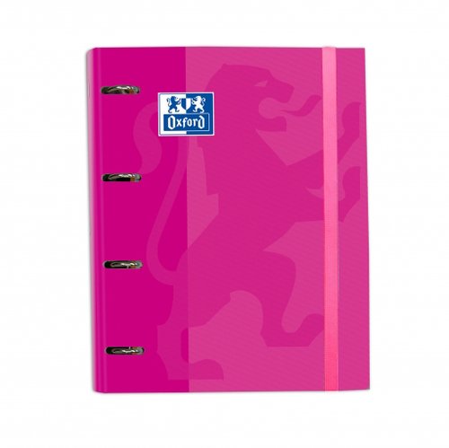 OXFORD - CARPEBLOC SCHOOL EUROPEANBINDER CLASSIC A4+ 4 an.MIXTAS 35mm con RECAMBIO 100 hj. CUADRIC.5x5 FUCSIA (Ref.400109188)