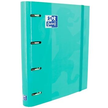 OXFORD - CARPEBLOC SCHOOL EUROPEANBINDER CLASSIC A4+ 4 an.MIXTAS 35mm con RECAMBIO 100 hj. CUADRIC.5x5 ICE MINT (Ref.400109180)