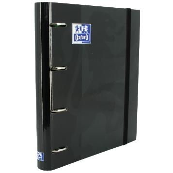OXFORD - CARPEBLOC SCHOOL EUROPEANBINDER CLASSIC A4+ 4 an.MIXTAS 35mm con RECAMBIO 100 hj. CUADRIC.5x5 NEGRO (Ref.400109182)