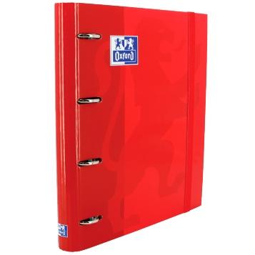 OXFORD - CARPEBLOC SCHOOL EUROPEANBINDER CLASSIC A4+ 4 an.MIXTAS 35mm con RECAMBIO 100 hj. CUADRIC.5x5 ROJO (Ref.400109186)