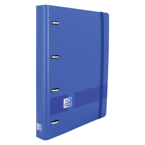 OXFORD - CARPEBLOC SCHOOL EUROPEANBINDER POLYFOAM A4+ 4 an.MIXTAS 35mm con RECAMBIO 100 hj. CUADRIC.5x5 AZUL MARINO (Ref.400131298)