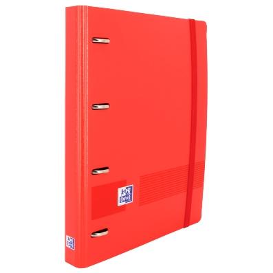OXFORD - CARPEBLOC SCHOOL EUROPEANBINDER POLYFOAM A4+ 4 an.MIXTAS 35mm con RECAMBIO 100 hj. CUADRIC.5x5 ROJO (Ref.400131304)