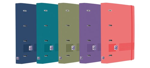 OXFORD - CARPEBLOC SCHOOL EUROPEANBINDER POLYFOAM A4+ 4 an.MIXTAS 35mm con RECAMBIO 100 hj. CUADRIC.5x5 SURTIDO (5 col.) (Ref.400118811_)