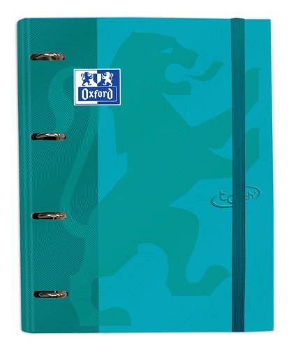 OXFORD - CARPEBLOC SCHOOL EUROPEANBINDER TOUCH A4+ 4 an.MIXTAS 35mm con RECAMBIO 100 hj. CUADRIC.5x5 AQUA (Ref.400136664)