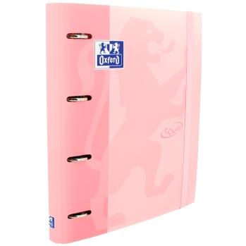 OXFORD - CARPEBLOC SCHOOL EUROPEANBINDER TOUCH A4+ 4 an.MIXTAS 35mm con RECAMBIO 100 hj. CUADRIC.5x5 FLAMINGO PASTEL (Ref.400127154)