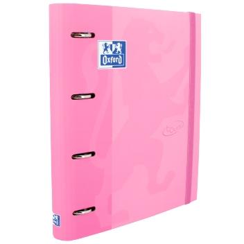 OXFORD - CARPEBLOC SCHOOL EUROPEANBINDER TOUCH A4+ 4 an.MIXTAS 35mm con RECAMBIO 100 hj. CUADRIC.5x5 FUCSIA PASTEL (Ref.400127156)