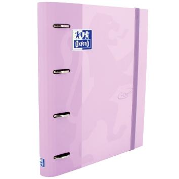 OXFORD - CARPEBLOC SCHOOL EUROPEANBINDER TOUCH A4+ 4 an.MIXTAS 35mm con RECAMBIO 100 hj. CUADRIC.5x5 LAVANDA PASTEL (Ref.400127155)