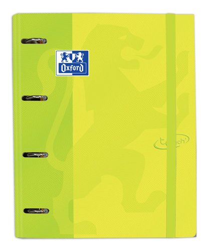 OXFORD - CARPEBLOC SCHOOL EUROPEANBINDER TOUCH A4+ 4 an.MIXTAS 35mm con RECAMBIO 100 hj. CUADRIC.5x5 LIMA (Ref.400136662)