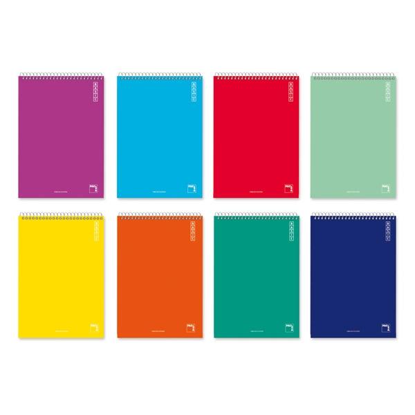 PACSA - BLOCK BASIC 80 HOJAS 4X4 TAPAS CARTÓN 8º 60GR COLORES SURTIDO -10U- (Ref.16434)