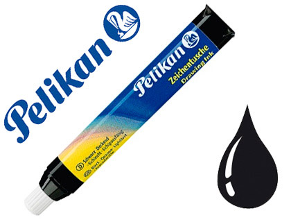 PELIKAN - Tinta china negro n.17 tubo de 9 ml blister de 1 unidad (Ref. 215103)