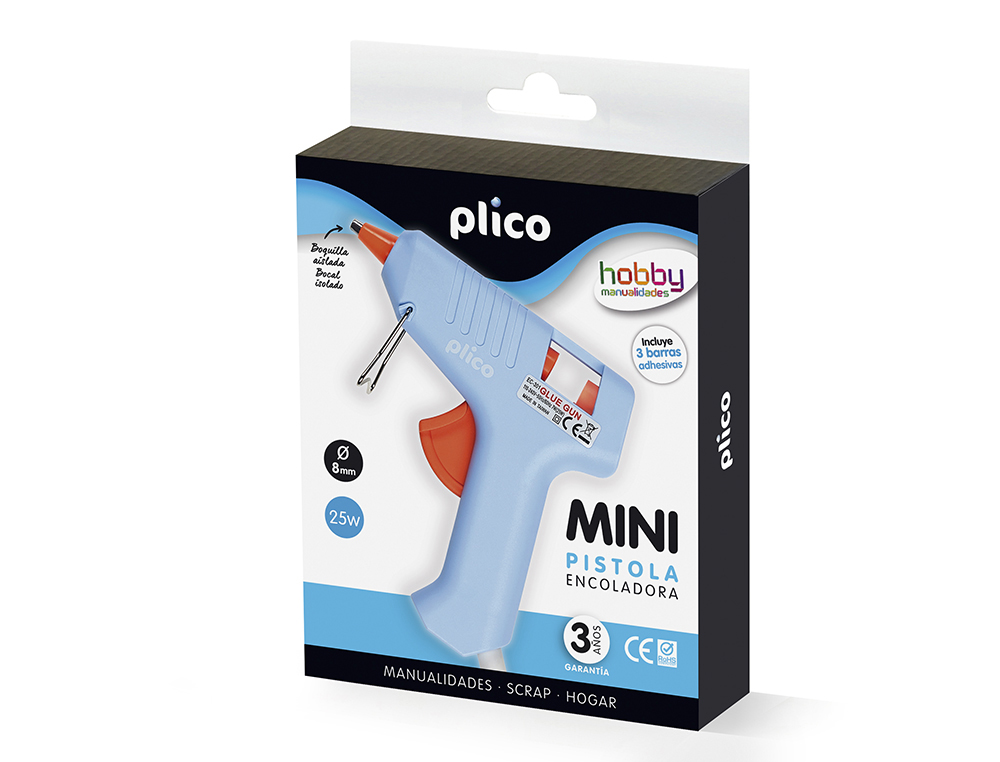 PLICO - Pistola termofusible mini 25 w (Ref. 1640)