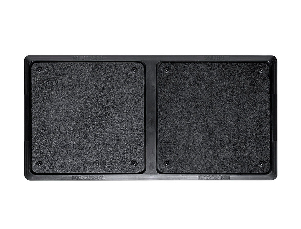 Q-CONNECT - Alfombra desinfectante dos compartimentos desinfeccion / secado 80x40 cm (Ref. 2597)
