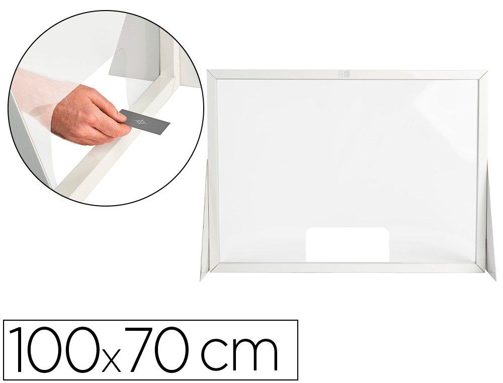 Q-CONNECT - Pantalla de proteccion carton formato horizontal 100x70 cm (Ref. KF10704)