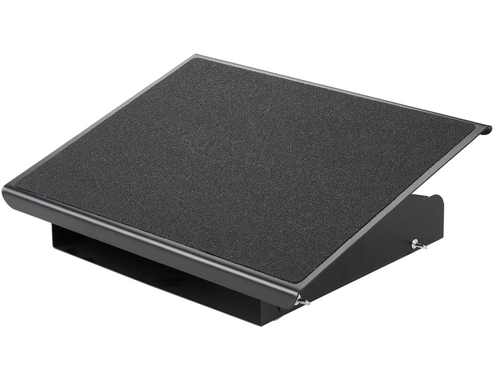 Q-CONNECT - Reposapies metalico ajustable 3 alturas 415x326x103 mm (Ref. KF17950)