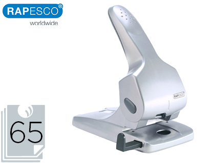 RAPESCO - Taladrador zero 65 plata 2 taladros gran capacidad 65 hojas (Ref. 0732)