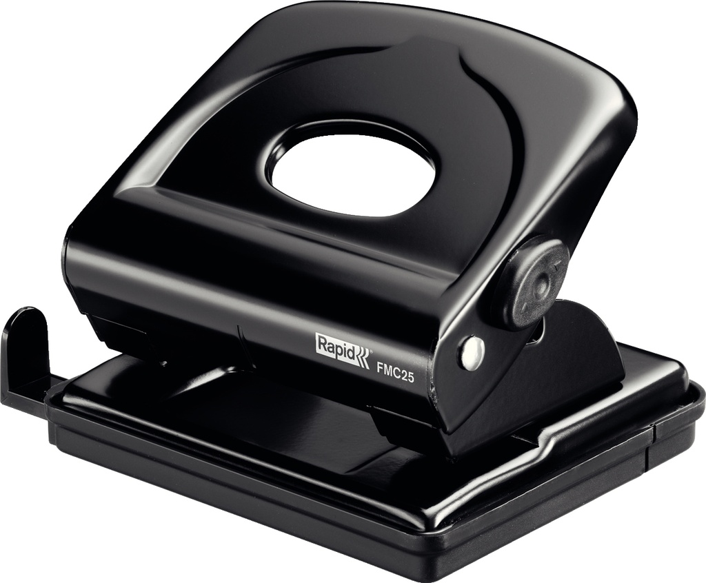 RAPID - Taladrador fmc25 metalico color negro capacidad 25 hojas (Ref. 21835501)