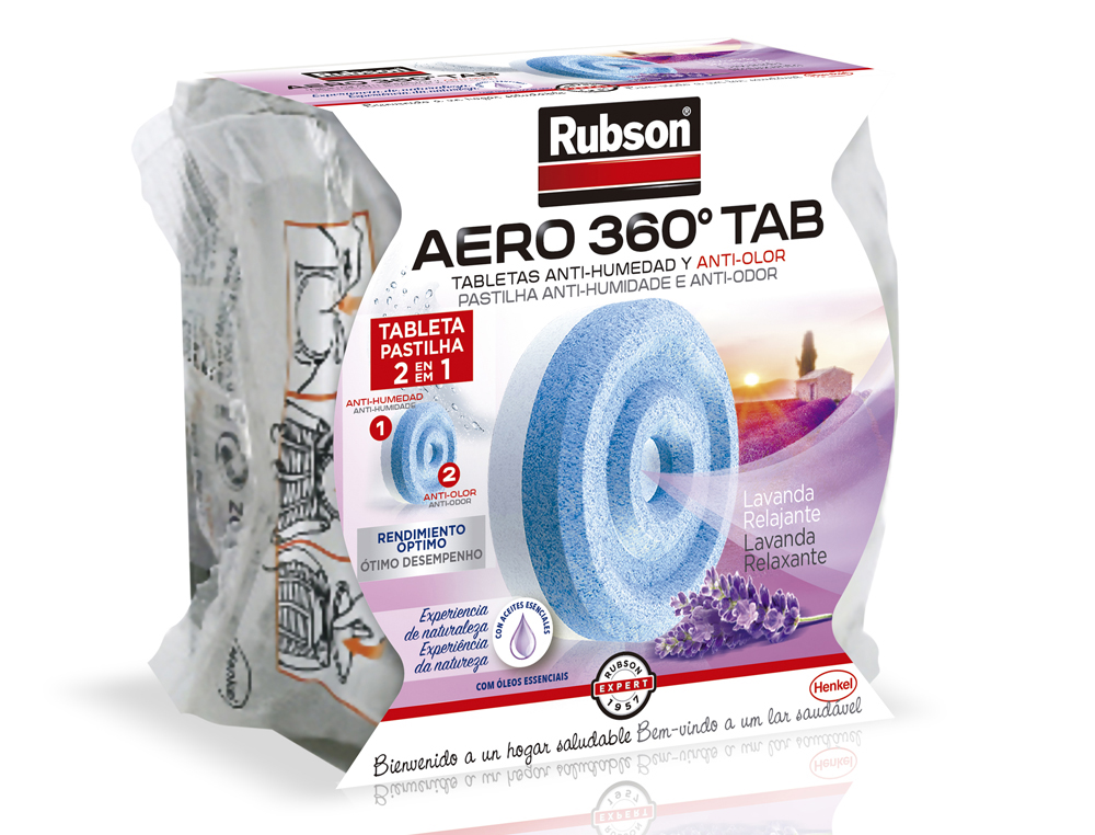 RUBSON - DESHUMIDIFICADOR AERO 360 AROMATERAPIA LAVANDA RECAMBIO PASTILLA (Ref.2093429)