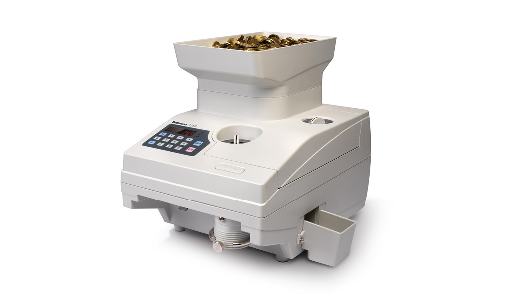 SAFESCAN - CONTADORA DE MONEDAS DE ALTA VELOCIDAD - MODELO 1550 (Ref.116-0261)