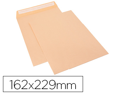 SAM - Sobre bolsa celulosa chamoix 85 gr tira de silicona 162x229 mm tira silicona caja 250 unidades (Ref. CC-5)