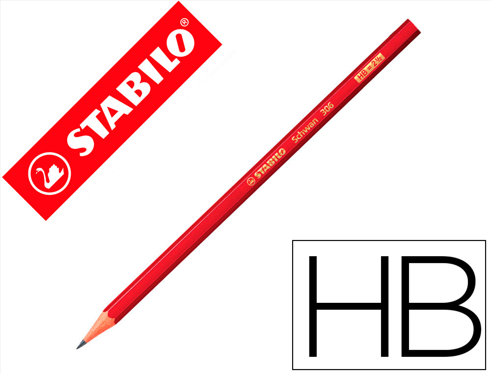 STABILO - Lapices de grafito swano 306 hb unidad (Ref. 306/HB)