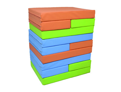 SUMO DIDACTIC - Colchon de dormir plegable 110x60x10 cm color celeste (Ref. 066 C)
