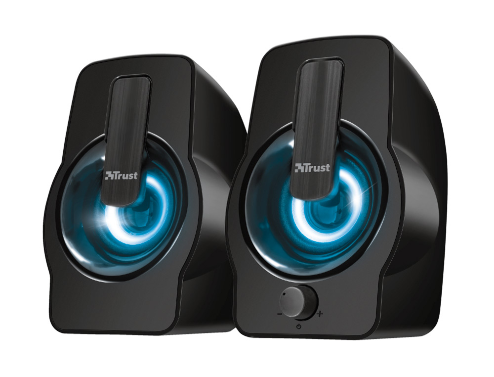 TRUST - Altavoces gemi 2.0 potencia maxima 12w iluminacion led control de volumen y conexion (Ref. 22948)