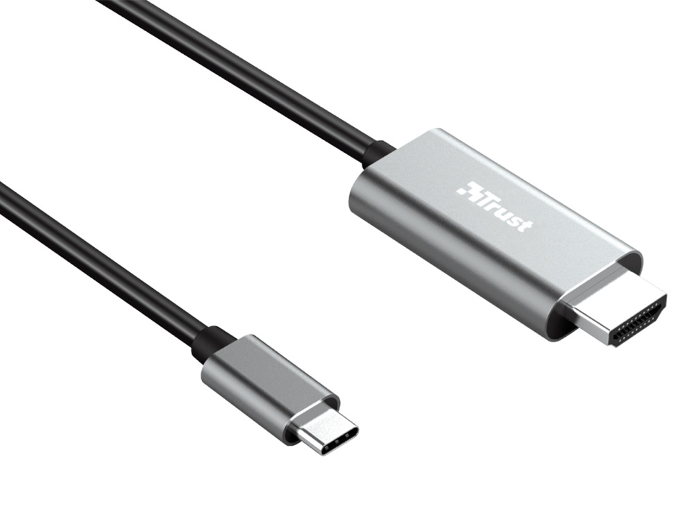 TRUST - Cable calyx adaptador usb-c a hdmi longitud 1,8 m color negro (Ref. 23332)