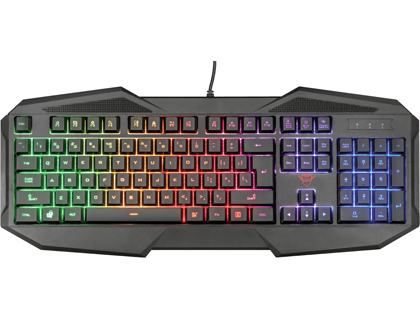 TRUST - Teclado gxt 830-rw avonn gaming iluminacion rainbow usb 2.0 cable 1,4 m (Ref. 22279)