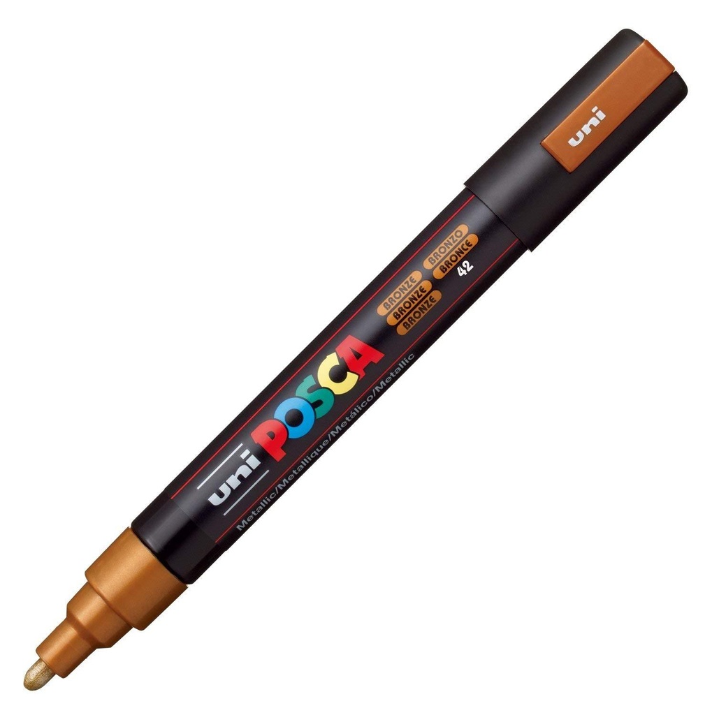 UNI-BALL - MARCADOR T.OPACA NO PERM. UNI POSCA 1,8 (PC-5M) BRONCE METALICO (Ref.264432000)