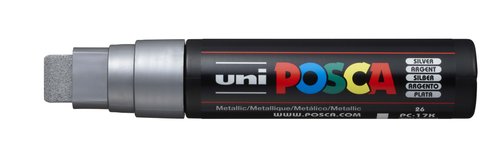 UNI-BALL - MARCADOR T.OPACA NO PERM. UNI POSCA 15,0 (PC-17K) PLATA (Ref.202283000)