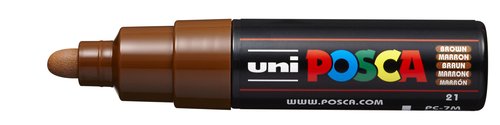 UNI-BALL - MARCADOR T.OPACA NO PERM. UNI POSCA 7,0 (PC-7M) MARRON (Ref.228379000)