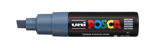 UNI-BALL - MARCADOR T.OPACA NO PERM. UNI POSCA 8,0 (PC-8K) GRIS PIZARRA (Ref.107540000)