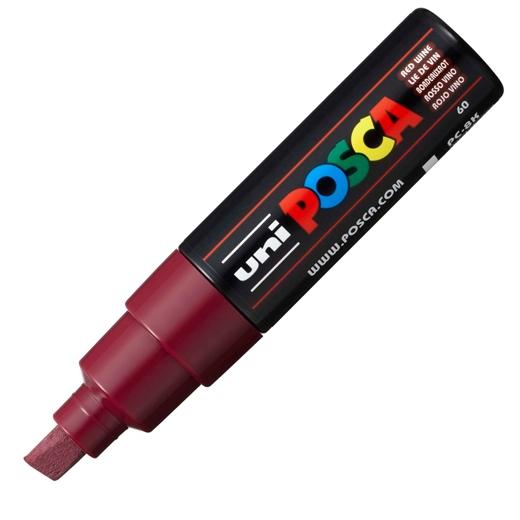 UNI-BALL - MARCADOR T.OPACA NO PERM. UNI POSCA 8,0 (PC-8K) ROJO VINO (Ref.107532000)