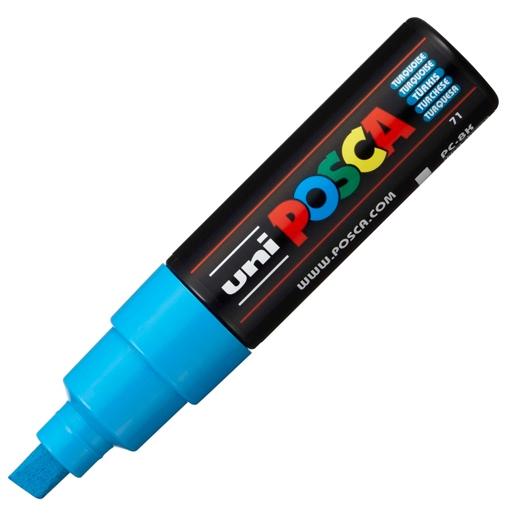 UNI-BALL - MARCADOR T.OPACA NO PERM. UNI POSCA 8,0 (PC-8K) TURQUESA (Ref.107615000)