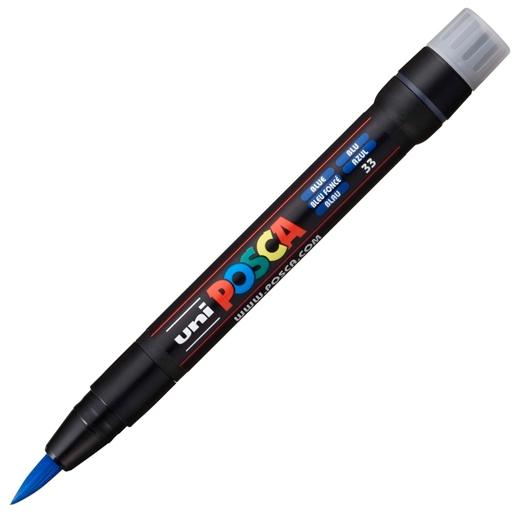 UNI-BALL - MARCADOR T.OPACA NO PERM. UNI POSCA pincel (PCF-350) AZUL (Ref.146670000)