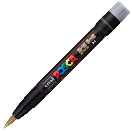 UNI-BALL - MARCADOR T.OPACA NO PERM. UNI POSCA pincel (PCF-350) ORO (Ref.146688000)